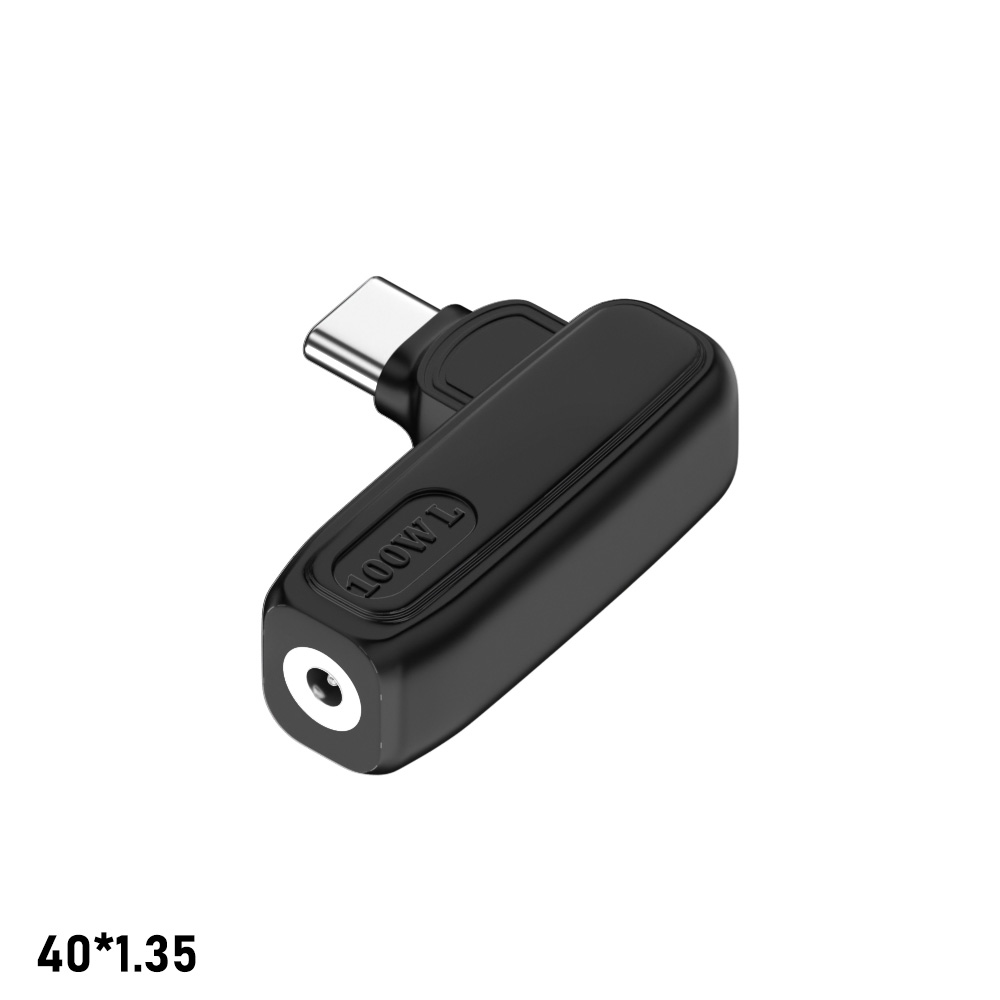 4,0*1,35 mm vers USB C noir