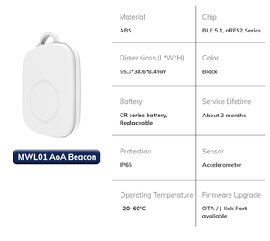 BLE Beacon IoT Bluetooth Angle of Arrival (AoA) DEMO Kit Indoor Tracking <strong>System</strong> for Real-Time Locating <strong>System</strong> - Product Image 5