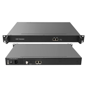 Venta caliente DVB-T Modulador 512 * Entrada IP 16 Canales no adyacentes Salida Máx. IP DVB-T VCT Tabla de canales virtuales Modulador de RF de