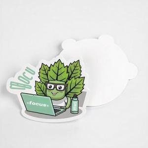 Kunden spezifischer gestanzter PVC-Vinyl-Aufkleber mit Ihrem eigenen Design Wasserdichter Cartoon-Aufkleber Individueller Schnitt für Werbezwecke