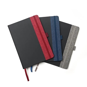 Hot Selling Multi Color <strong>Elastic</strong> <strong>Strap</strong> Fabric Notepad Hard Cover A5/A6 Journal <strong>Notebook</strong> With <strong>Custom</strong> Logo for Office - Product Image 3