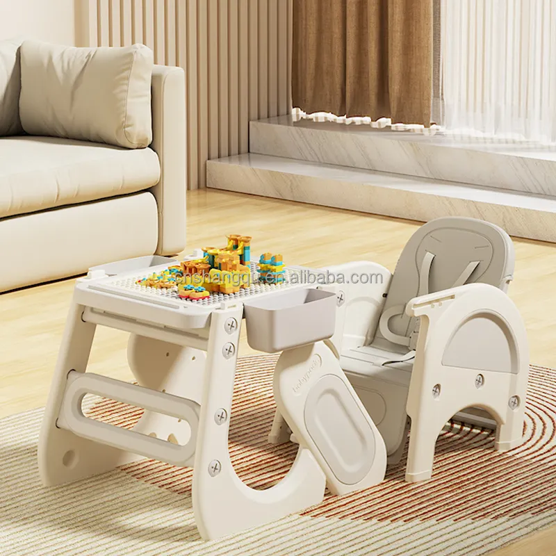 Tavolo e sedia con blocchi da disegno tavolo e sedia per bambini set di blocchi da costruzione