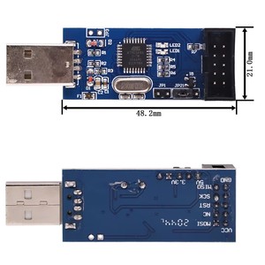 LC-01 1Set 10Pin zu 6 Pin Adapter Board USBASP USBISP AVR Programmierer USB ATMEGA8 ATMEGA128 ATtiny/CAN/PWM 10Pin Draht modul DIY