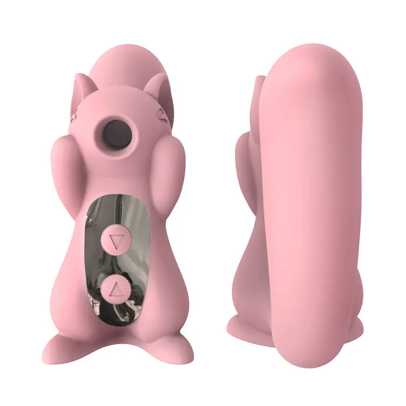 Cute Squirrel Otário Portátil G Spot Clitóris Estimular a sucção vaginal 10 Freqüência modos de sucção Sex Toys Para mulheres