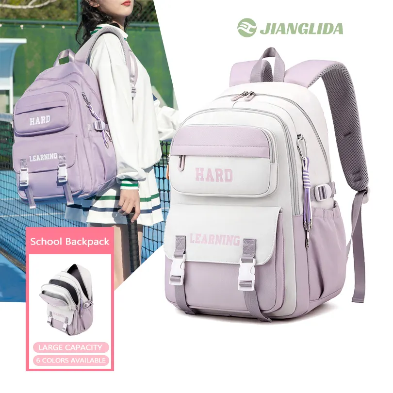 JIANGLIDA yeni baskılı okul sırt çantaları 2024 mochilas kawaii mochilas para mujer moda çanta okul çantası kız öğrenciler için