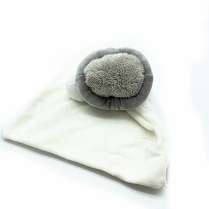 Özel yapılmış yumuşak beyaz bebek battaniye dolması hayvan şekilli peluş sevimli bebek oyuncak bebek ayı battaniye - Product Image 4