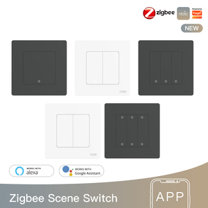 Умный выключатель Zigbee 3,0 Tuya для умного дома, 10 А, 1 клавиша, голосовое управление Alexa, умная настенная кнопка, переключатель сброса - Product Image 3