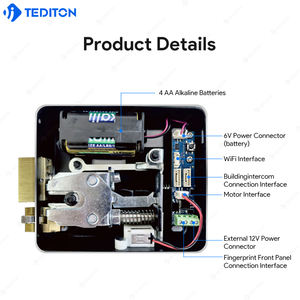 Tediton porta principale ingresso cancello elettrico intelligente serratura della porta lavoro con ALEXA Google Home serratura elettronica del cerchio - Product Image 6