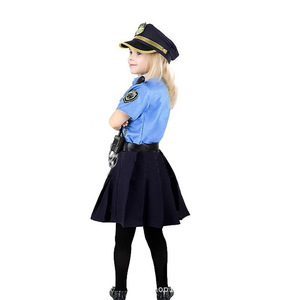 Kostum Cosplay anak polisi, kostum Cosplay polisi untuk permainan peran polisi Halloween, Set kostum polisi anak-anak - Product Image 5