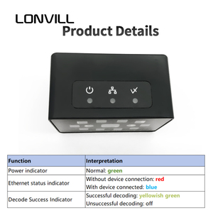 LONVILL High Speed <strong>Data</strong> <strong>matrix</strong> Scanner Conveyor Ethernet Stationary Barcode Scanner Tcp Ip Fixed Qr <strong>Code</strong> <strong>Reader</strong> - Product Image 5