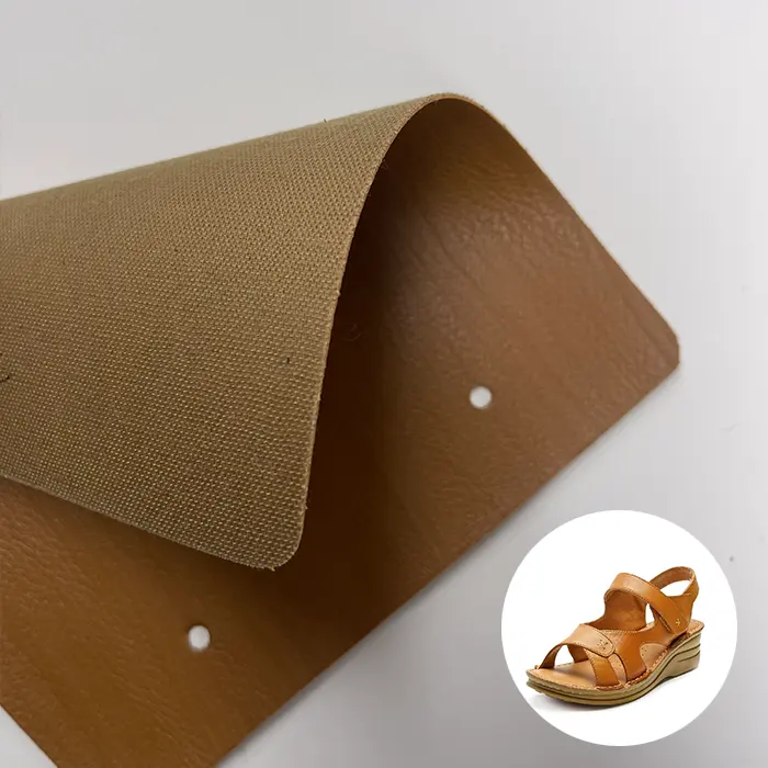 Waterproof Anti-Bacterial Artificial Microsuede Vegan Leather for Sandal