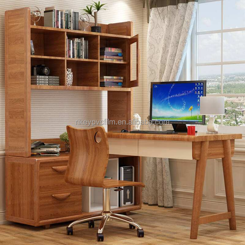 PVC Decorative Wood Grain Film Aluminum Door Wooden Wall Vacuum Pressing Lamination MDF Board