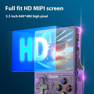 Açık kaynak D008 taşınabilir Retro Arcade oyun konsolu nostaljik 3D çift sistem 64GB bellek IPS ekran el Video oyunları hediye - Product Image 3