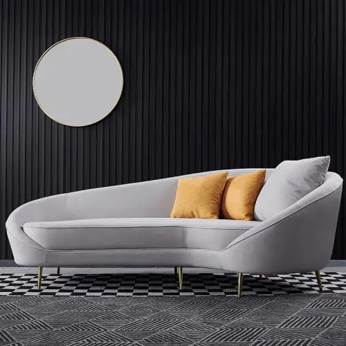 China fabricante al por mayor de muebles de sala de luz de lujo de alta calidad reclinable sofá de tela