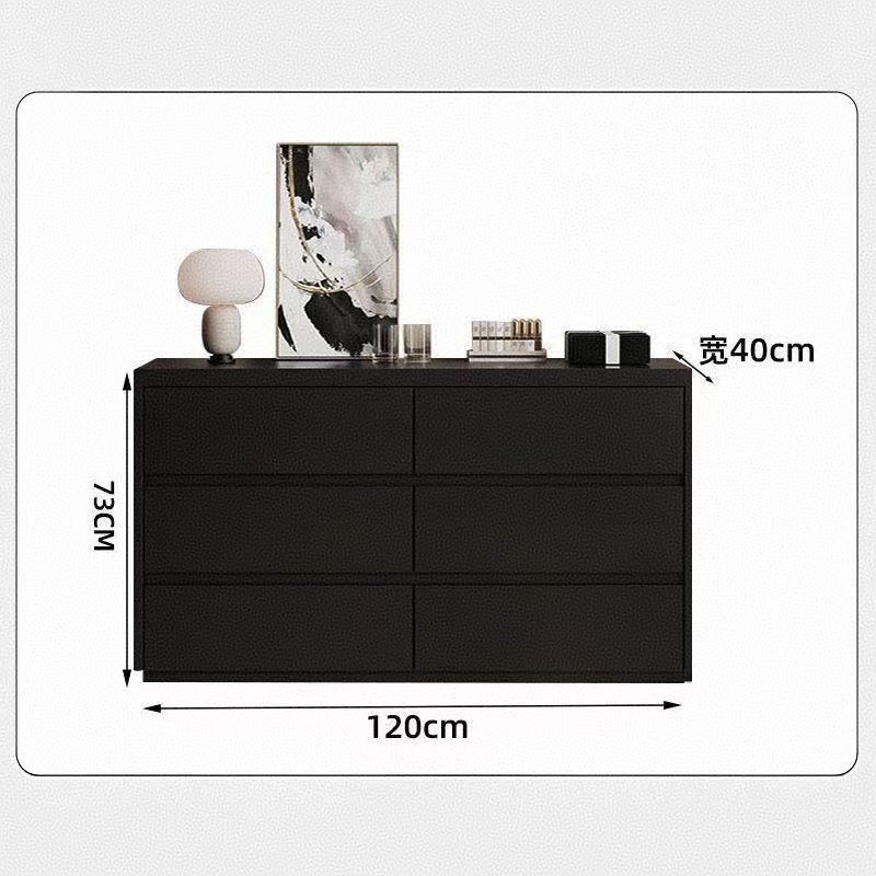 The six-drawer cabinet is 1.2 meters long