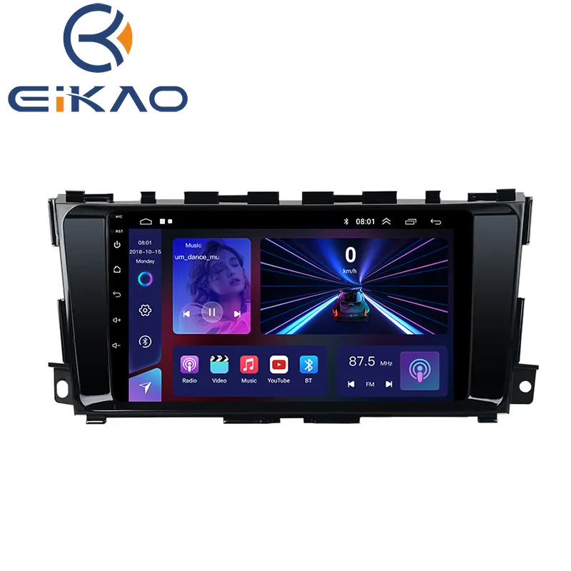 Radio navigasi GPS layar sentuh Android 10.0 9 inci, untuk Nissan Altima Teana 2012-2016 dengan dukungan Carplay DAB + DVR
