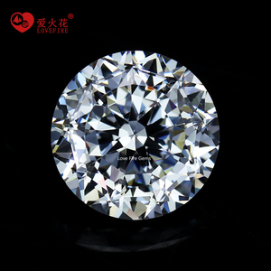 5A sınıf toptan fiyat yuvarlak parlak kesim gevşek beyaz cz taş 100 faceted kesim sentetik kübik zirkonya - Product Image 3