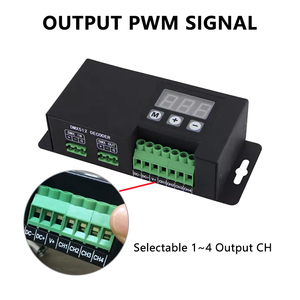 4CH DMX512 Constant <strong>Current</strong> Decoder DC 12V 48V 350 or 700 MA/load * 4 Way DMX512/1990 to <strong>PWM</strong> Signal Converter Dimmer <strong>Controller</strong> - Product Image 4
