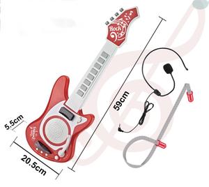 เครื่องดนตรีไฟฟ้าสำหรับเด็กไมโครโฟนกีตาร์เบสของเล่นสำหรับเด็กคีย์บอร์ดเพื่อการเรียนรู้ของเด็กทารก - Product Image 3