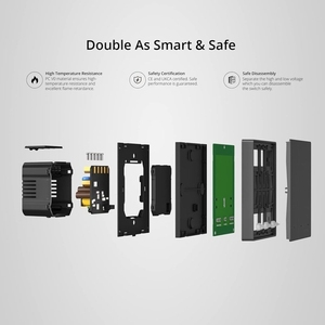 M5-1C-120 Wifi akıllı duvar anahtarı 120 tipi 1 Gang abd standart IP66 dokunmatik Panel 10A Max akım akıllı yaşam App ile uyumlu - Product Image 2