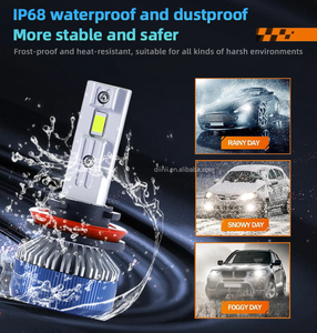 New Auto Car phụ kiện Y1 LED công suất cao đèn <span class=keywords><strong>l</strong></span>ái xe H1 H4 H7 H11 9005 9012 H13 bóng đèn CANBUS đèn pha cho X5 A4 Xe mô hình - Product Image 2