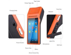 Terminal de punto de venta portátil para pedidos de alimentos, Terminal POS móvil con Android, pantalla táctil de 5,5 pulgadas - Product Image 2