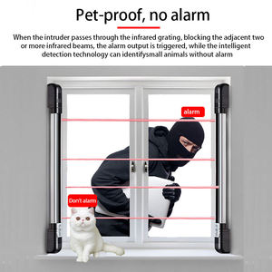 Rejilla infrarroja inalámbrica activa multihaz Alarma DE SEGURIDAD Haces Sensor Detector Sistema de alarma de intrusión - Product Image 3