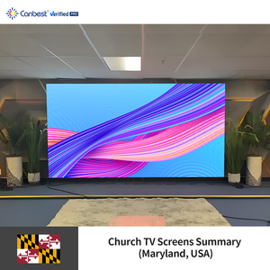 Canbest Fiw P2.5 2.5Mm 3840x1920Mm 12,6x6,3 ft schermo da parete per interni a Led per Tv della chiesa in Usa - Product Image 6