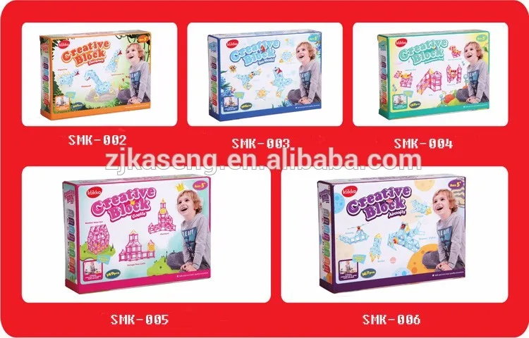 ZJKS kids mini eco-friendly plastic building block sets of KLIKKO