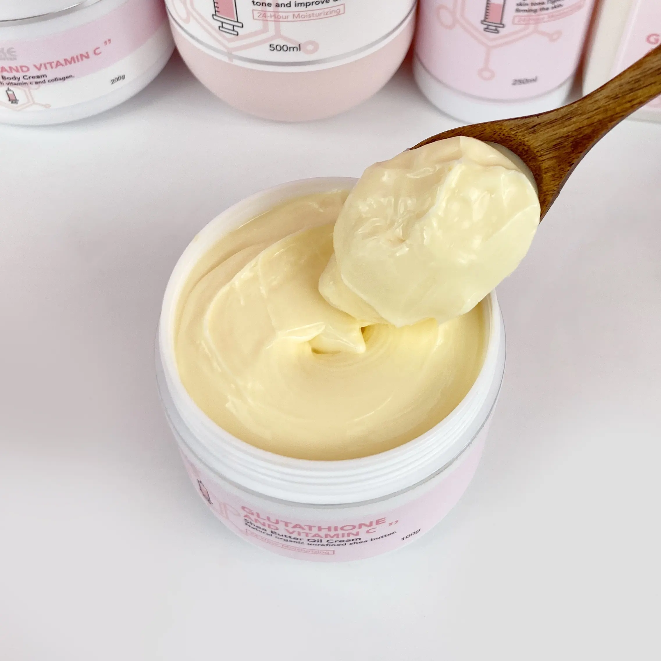 Crema de mantequilla corporal Natural de etiqueta privada personalizada, crema hidratante para la piel, mantequilla corporal de deshumidificación orgánica de la piel, venta al por mayor