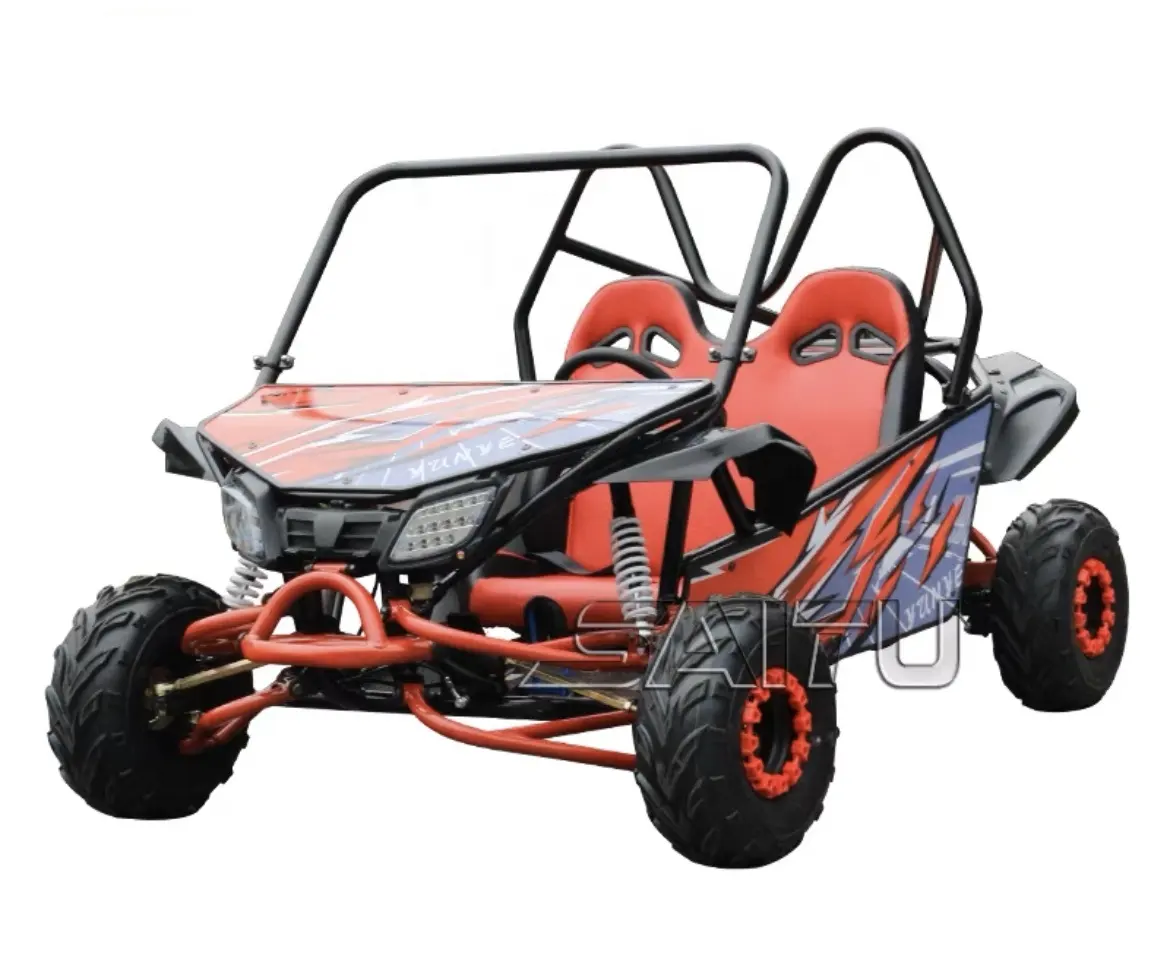 Tüm arazi çelik boru off-road araç kiralama için büyük ebeveyn-çocuk mekan elektrikli karting için, plaj arabası, dört tekerlekli motor