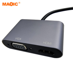 USB 3.0至HDMI VGA适配器电缆USB3.0多端口双输出显示器1080P音频视频转换器 - Product Image 2