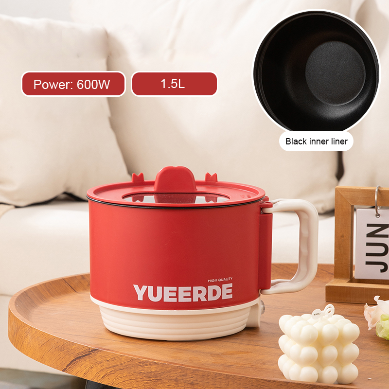 Red/1.5L Single pot(black inner)