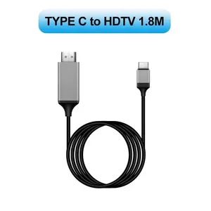 Tipo C a HDMI USB 3,1 a HDMI Cable adaptador compatible 30Hz 4K USB C Cable adaptador de extensión para MacBook PC Monitor - Product Image 5