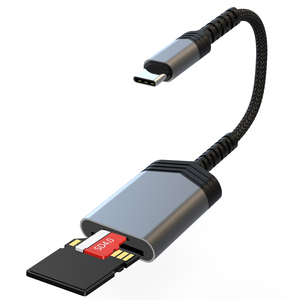 适用于iphone 15 ipad苹果笔记本安卓的2合1 USB C至SD TF读卡器C型OTG适配器 - Product Image 1
