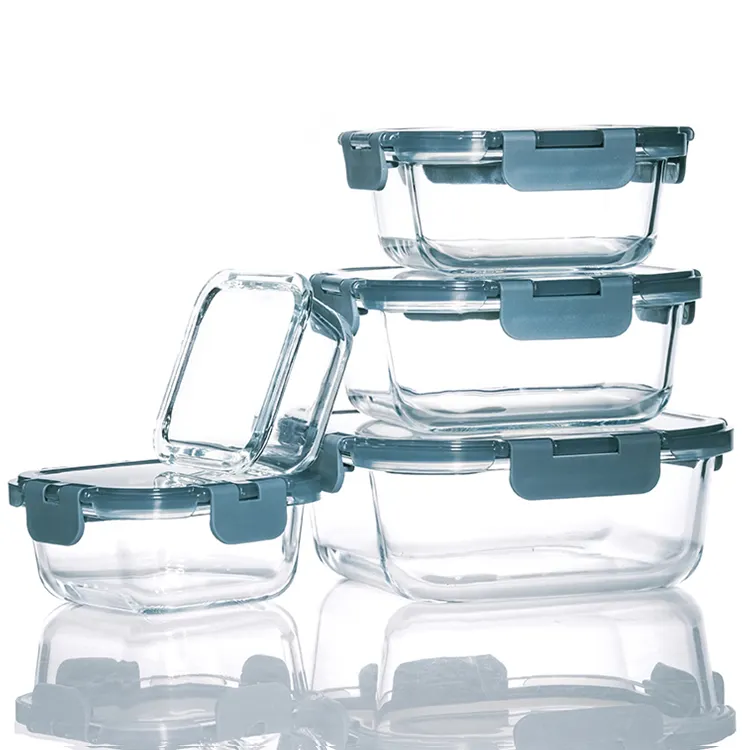 Nuovo prodotto Set di tre pezzi in vetro contenitore per alimenti termosifone contenitore per pranzo isolato