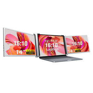 LED TFTトリプルスクリーンエクステンダーコンピュータタイプCインターフェイスゲーミングラップトップ15.4 "IPS USBデュアルスクリーンモニター - Product Image 1