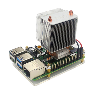 52Pi Ice Tower Cooling Fan for <strong>Raspberry</strong> <strong>Pi</strong> 4 Copper Tube with RGB Fan + Acrylic Plate <strong>Case</strong> for <strong>Raspberry</strong> <strong>Pi</strong> 4 <strong>Model</strong> B - Product Image 6