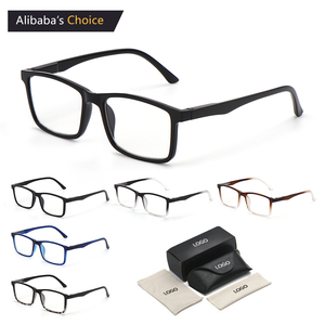 Bán buôn giá rẻ Reader đen nhựa PC phụ nữ người đàn ông thời trang hợp thời trang chống ánh sáng màu xanh vuông theo toa kính đọc sách - Product Image 5