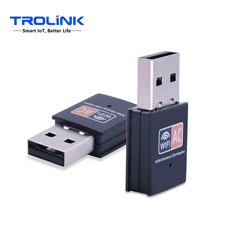 TROLINK-Adaptador de tarjeta de red Wifi 300, 600, 1200mbps, banda Dual, 2,4g, 5,8g, adaptador inalámbrico Usb 3,0, Dongle Wifi