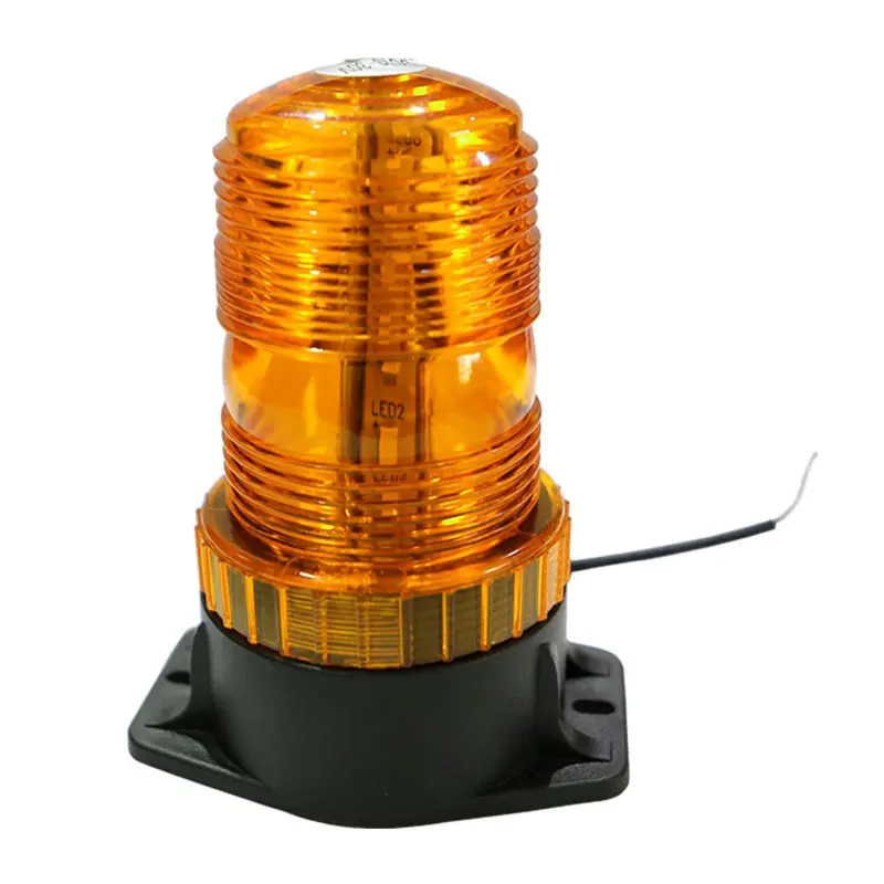 Amber LED Lampu Kilat Mobil Truk Lampu Peringatan Sinyal Strobo Berputar Lampu Suar Magnetik Darurat Bergulir