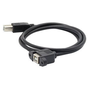 USB 2.0 b型公母延长线，带螺钉面板，用于打印机扫描仪磁盘 - Product Image 5