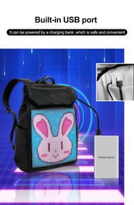 New Type Factory Großhandel Custom ized Wasserdicht Smart Led Display Rucksack App Controlled Programmable Custom Bulk Rucksack - Product Image 4