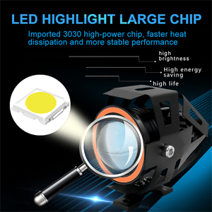 Ultra parlak motosiklet far yardımcı ışık light LED çalışma ışığı çalışan ışık - Product Image 5