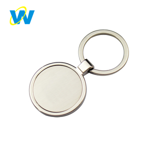单向定制圆形金属空白钥匙扣钥匙链自定义形状钥匙扣 - Product Image 3