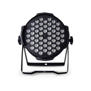 ขาตั้งไฟพาร์ LED อลูมิเนียม54x3W พร้อมการควบคุม DMX อัจฉริยะสีที่ปล่อยออกมาสำหรับ dj KTV เอฟเฟกต์สีแดงสีเขียวขาว