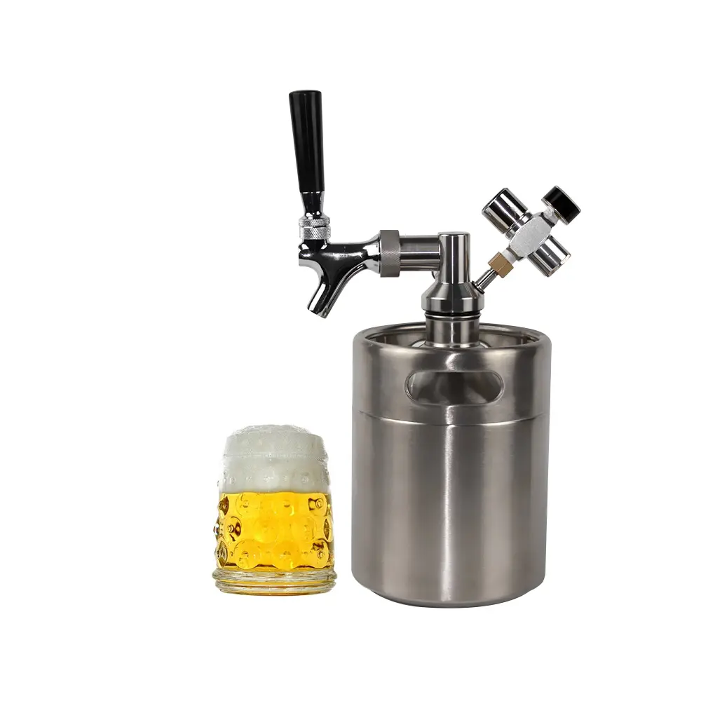 Thuis Brouwen Biervat 10 Liter Co2 Mini Roestvrijstalen Vat Bier Dispenser