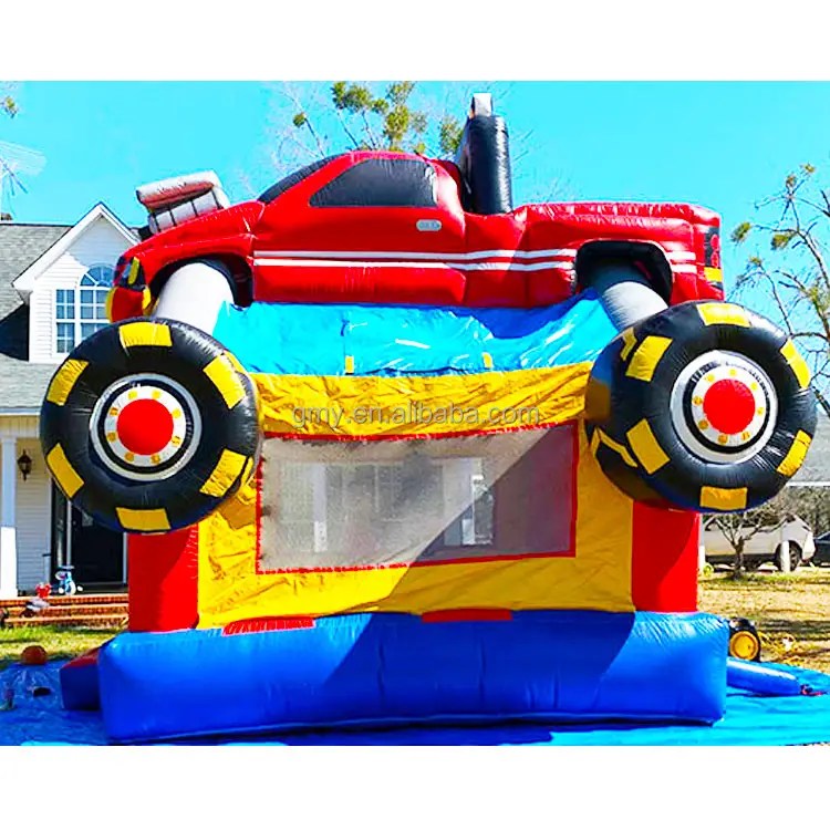 Bouncy inflável para caminhão de monstros, carro, castelo, monstro, caminhão, casa redonda
