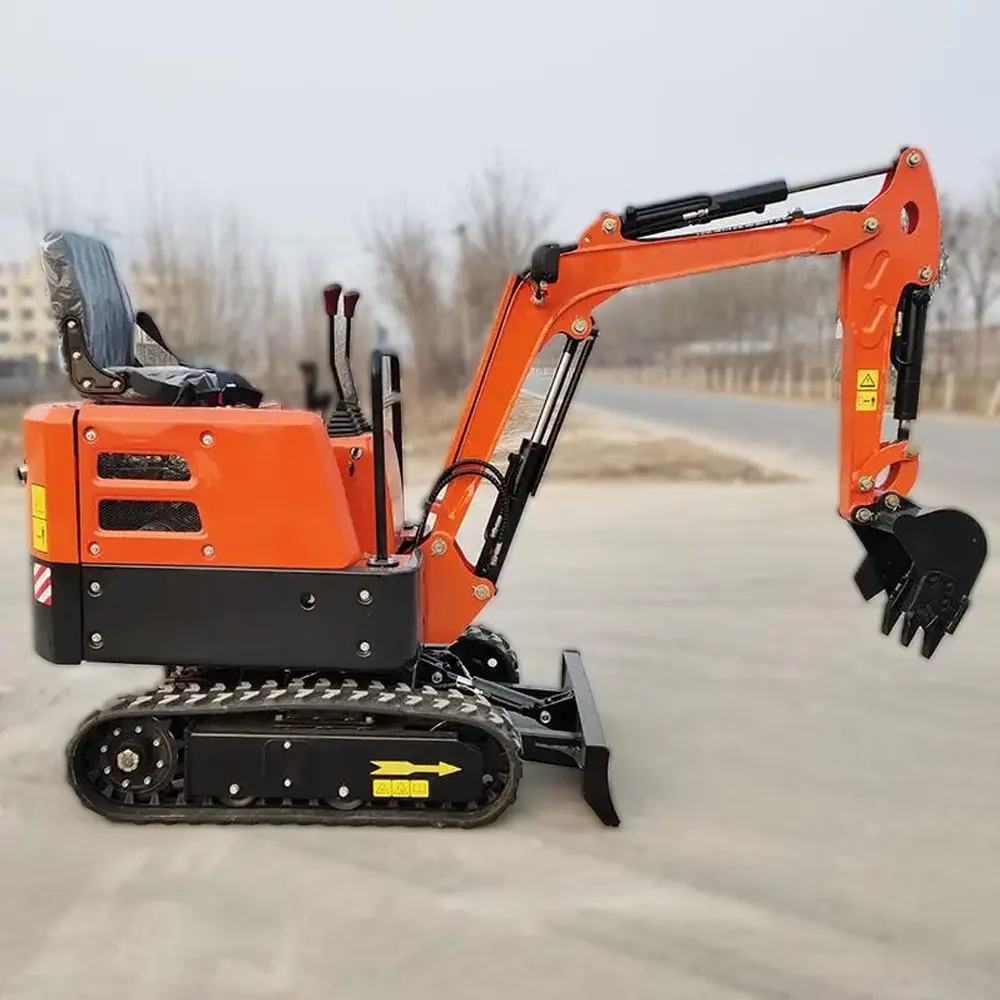 Diskon besar 0.8 Ton Mini Excavator depan Backhoe Crawler Excavator dengan CE