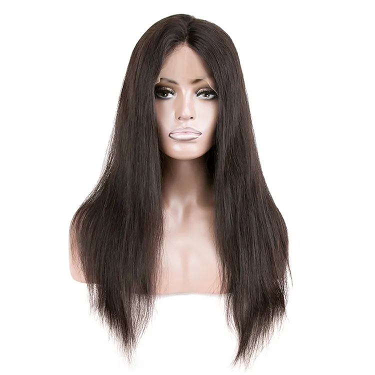 Raw 100% cabello humano joy wig 100% fibra modacrílica, peluca de encaje de línea de pelo realista de un solo nudo, peluca de encaje de poliuretano barata en atlanta